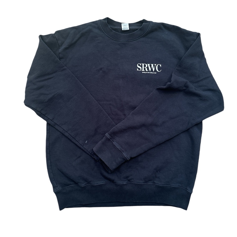 Sporty & Rich Women's Upper East Side Crew Sweat in Black